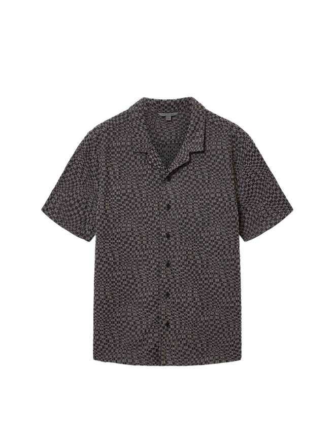 John Varvatos Cillian SS Camp Collar In Jacquard