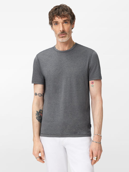 John Varvatos Bale Short Sleeve Burnout Crew