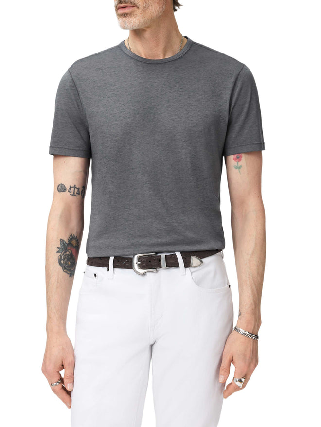 John Varvatos Bale Short Sleeve Burnout Crew