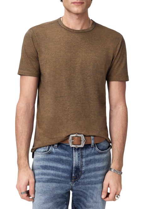 John Varvatos Bale Short Sleeve Burnout Crew