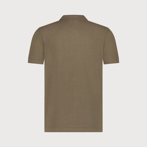 BLUE INDUSTRY KNITTED DOORKNOOP POLO