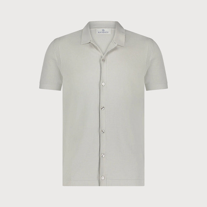 BLUE INDUSTRY KNITTED DOORKNOOP POLO