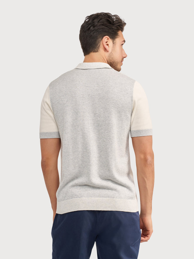 Blue Industry Elevated Knit Zip Polo