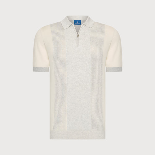 Blue Industry Elevated Knit Zip Polo