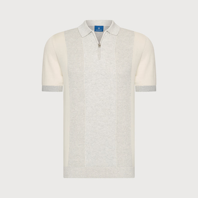 Blue Industry Elevated Knit Zip Polo