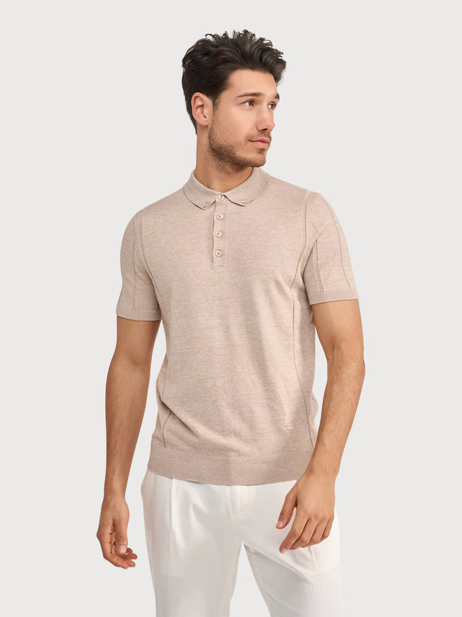 BLUE INDUSTRY ELEVATED KNIT POLO