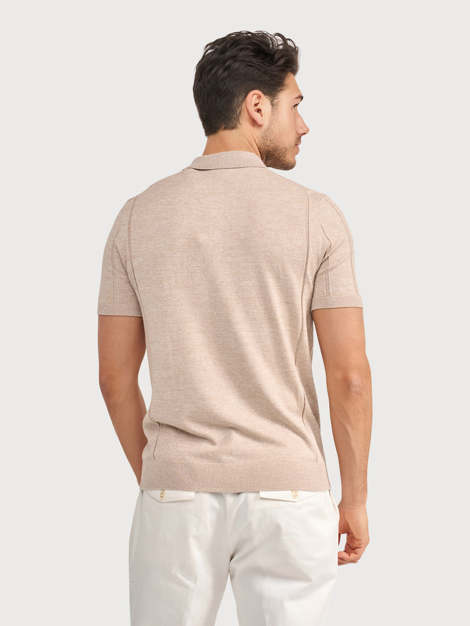 BLUE INDUSTRY ELEVATED KNIT POLO