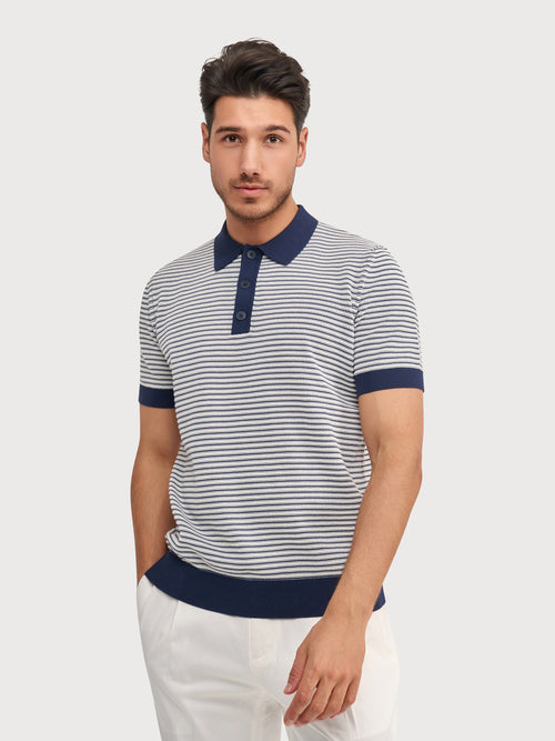 Blue Industry Elevated Knit Zip Polo