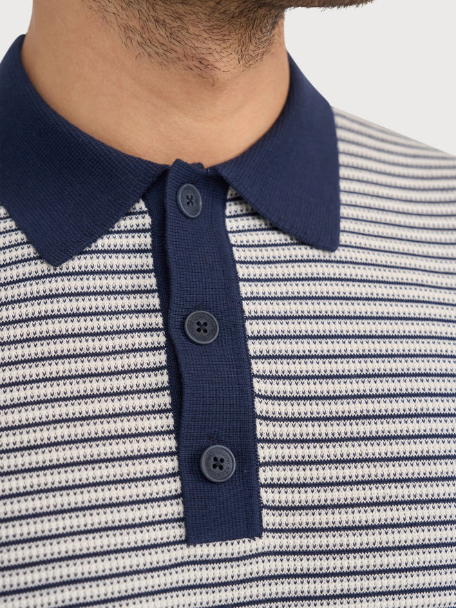 Blue Industry Elevated Knit Zip Polo