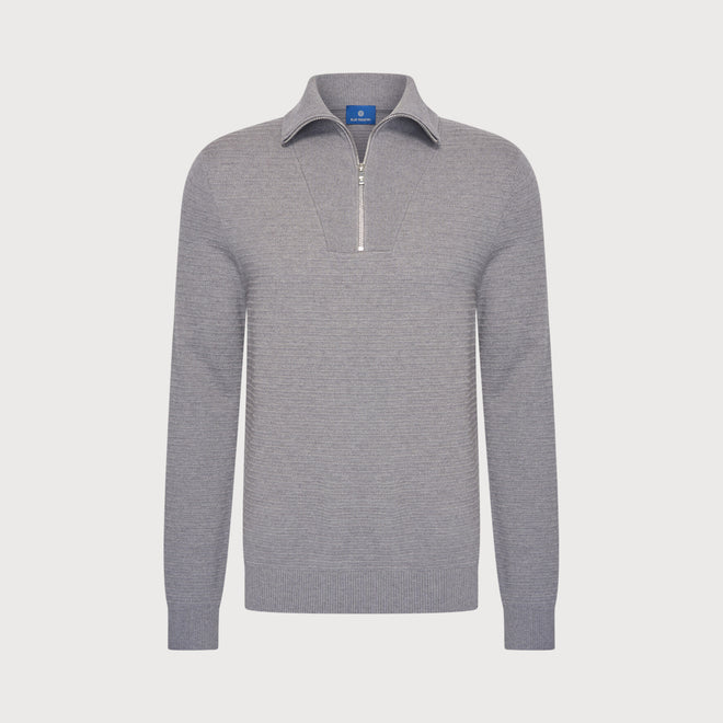 Blue Industry Long Sleeve Quarter-Zip Sweater