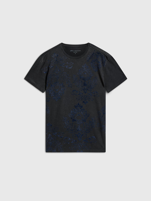 JOHN VARVATOS PAISLEY TEE KG6723W24-BOZ25B-398