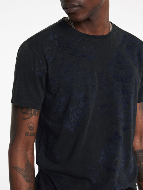 JOHN VARVATOS PAISLEY TEE KG6723W24-BOZ25B-398