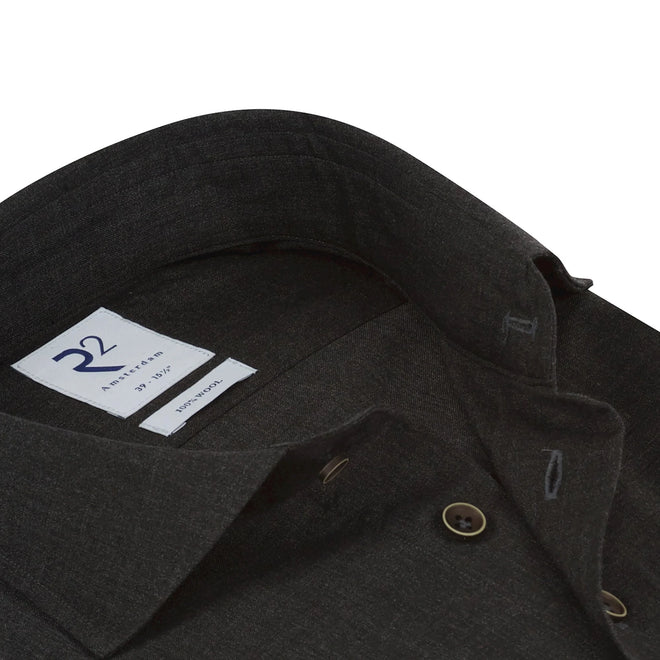 R2 AMSTERDAM 100% WOOL SHIRT