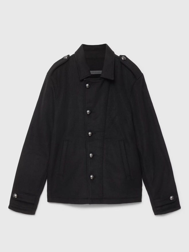 John Varvatos Graham Single Breaster Short Peacoat