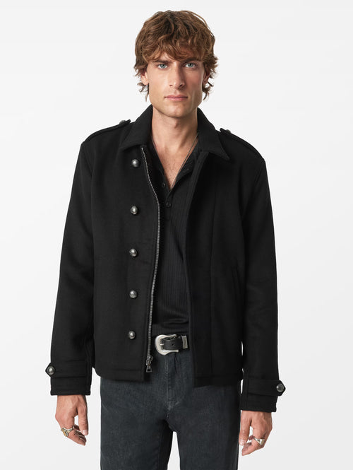 John Varvatos Graham Single Breaster Short Peacoat