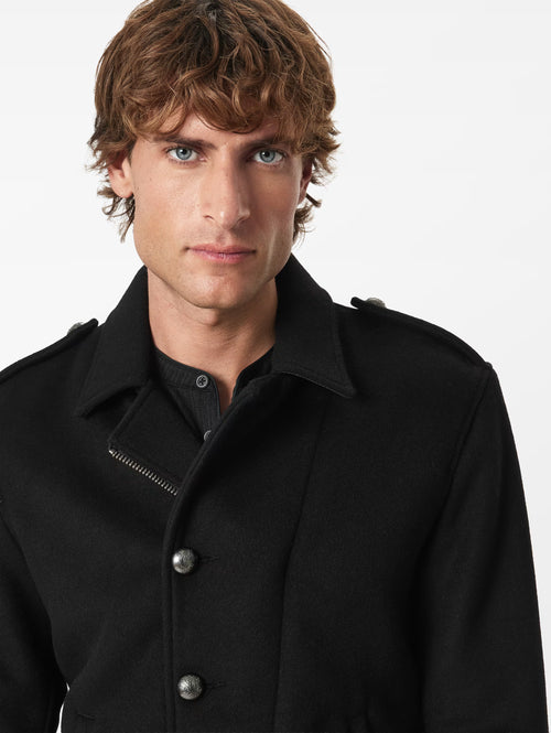 John Varvatos Graham Single Breaster Short Peacoat