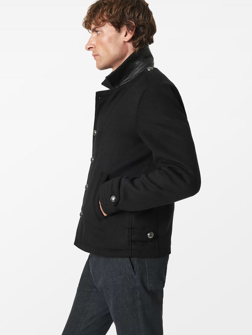 John Varvatos Graham Single Breaster Short Peacoat