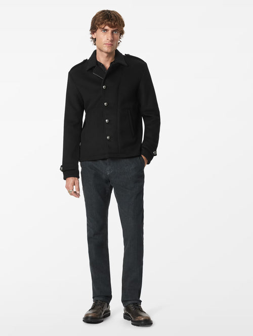 John Varvatos Graham Single Breaster Short Peacoat