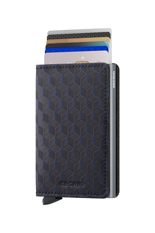 Secrid Slim Wallet Optical Blue-Titanium