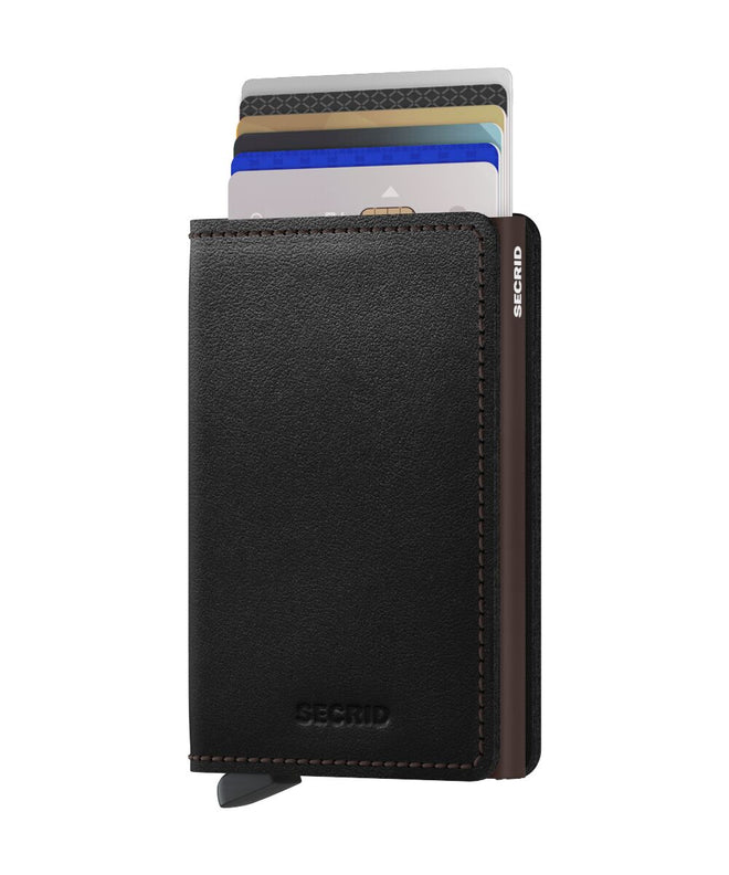 Secrid Slim Wallet Original Black & Chocolate