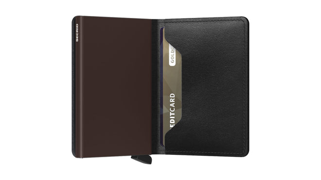 Secrid Slim Wallet Original Black & Chocolate