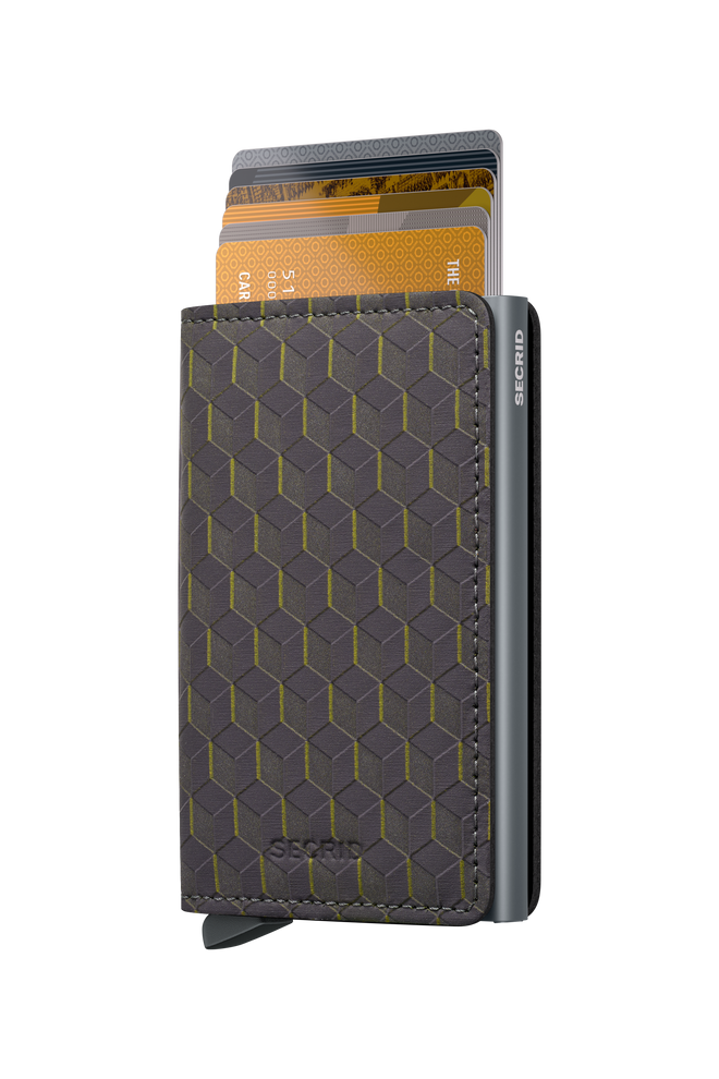 Secrid Slim Wallet Optical Grey-Yellow-Titanium