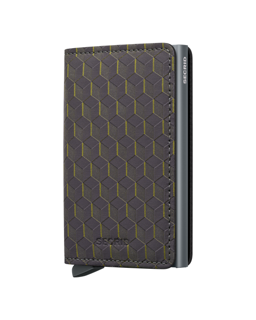 Secrid Slim Wallet Optical Grey-Yellow-Titanium