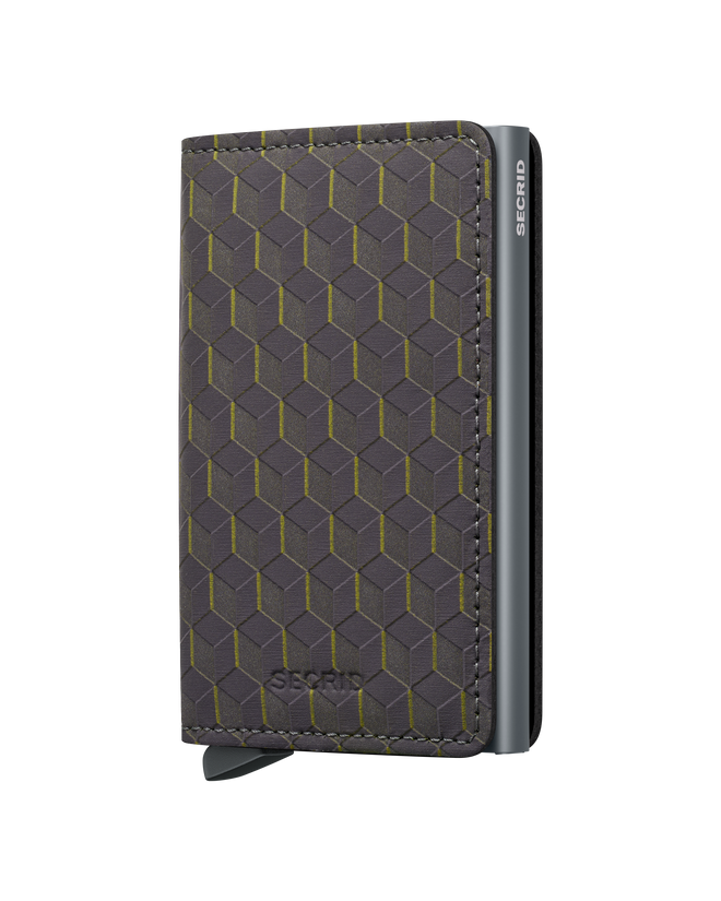Secrid Slim Wallet Optical Grey-Yellow-Titanium