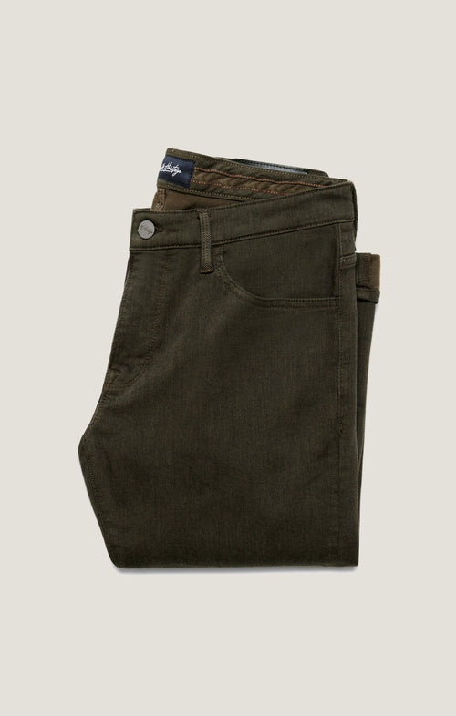 34 Heritage Cool Tapered Leg Pants In Green Diagonal