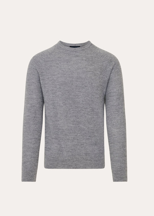 Patrick Assaraf Merino Wool Ribbed Crewneck