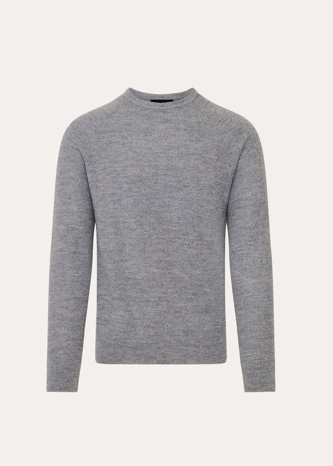 Patrick Assaraf Merino Wool Ribbed Crewneck