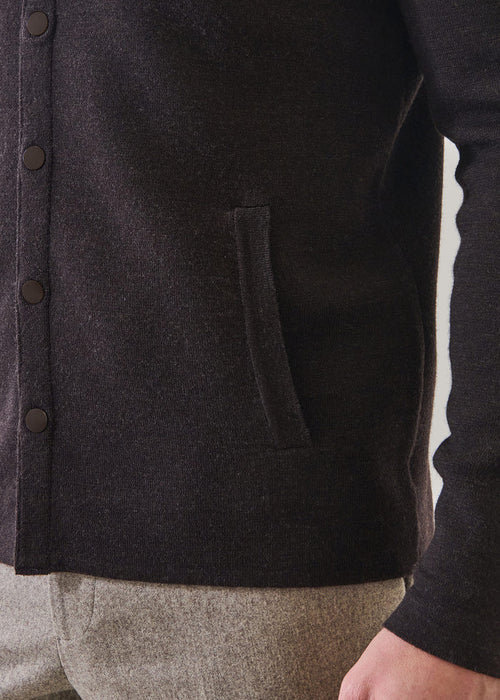 Patrick Assaraf Milano Stitch Snap Front Shirt Jacket