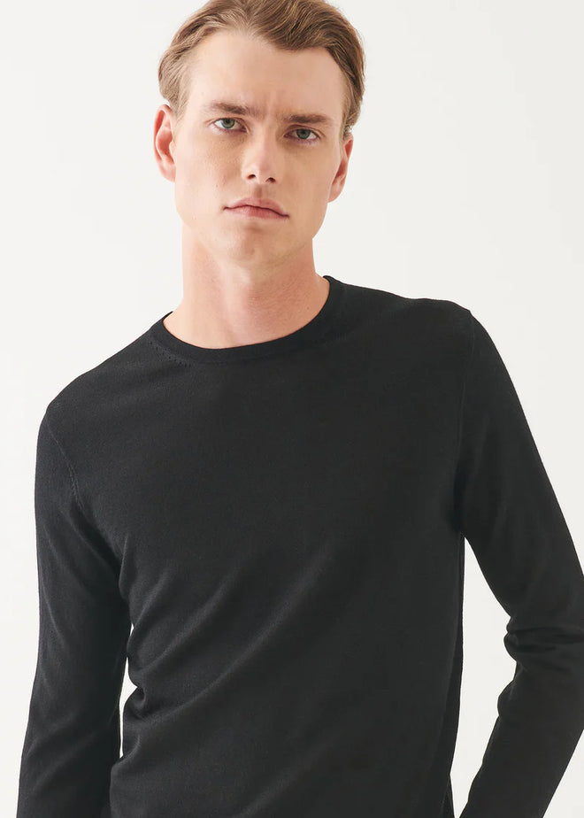 PATRICK ASSARAF EXTRA-FINE MERINO CREWNECK P114C05