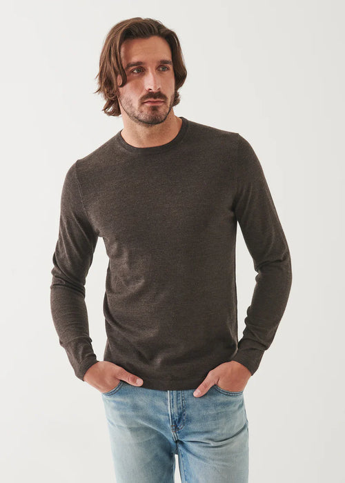 PATRICK ASSARAF EXTRA-FINE MERINO CREWNECK P114C05