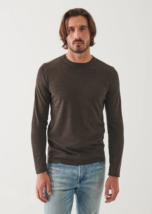 PATRICK ASSARAF EXTRA-FINE MERINO CREWNECK P114C05