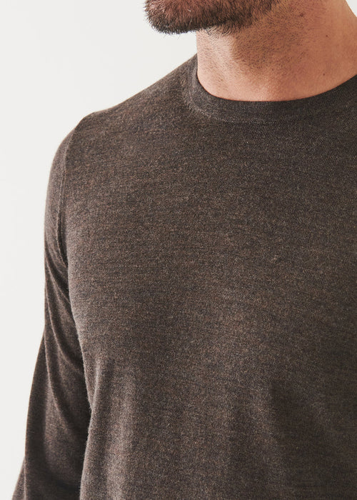 PATRICK ASSARAF EXTRA-FINE MERINO CREWNECK P114C05