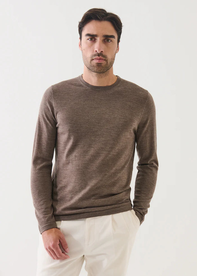 PATRICK ASSARAF EXTRA-FINE MERINO CREWNECK