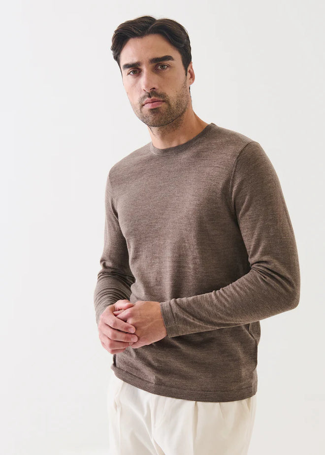 PATRICK ASSARAF EXTRA-FINE MERINO CREWNECK