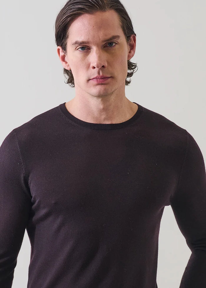 Patrick Assaraf Long Sleeves Extra Fine Merino Crewneck Sweater
