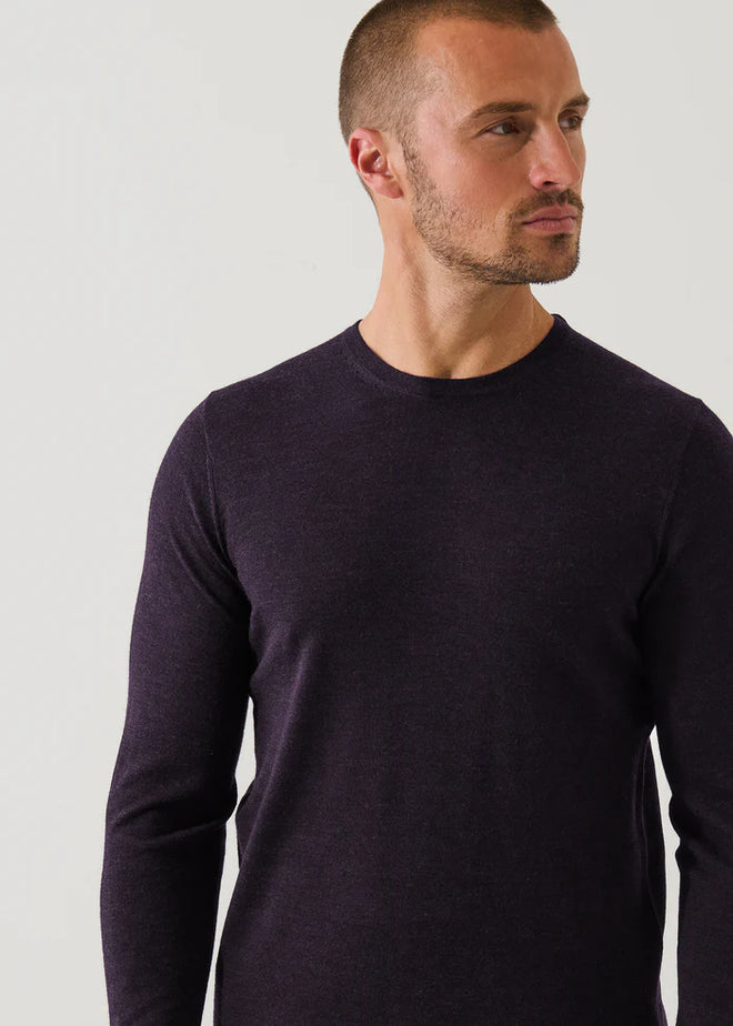 PATRICK ASSARAF EXTRA-FINE MERINO CREWNECK