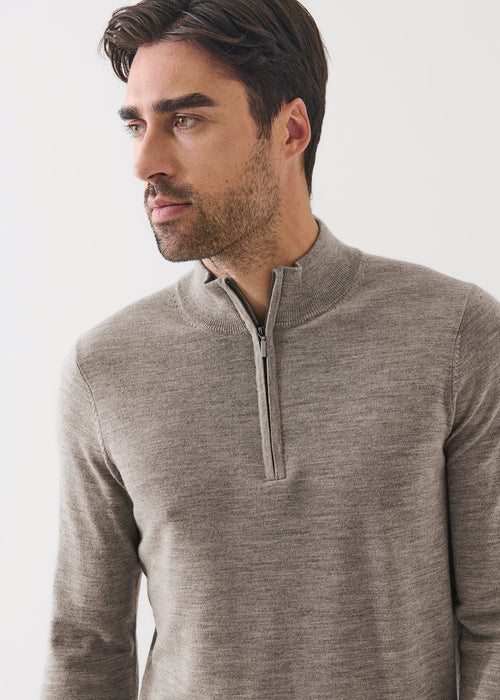 Patrick Assaraf Extra-Fine Merino Quarter Zip