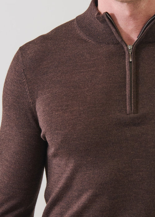 Patrick Assaraf Extra-Fine Merino Quarter Zip