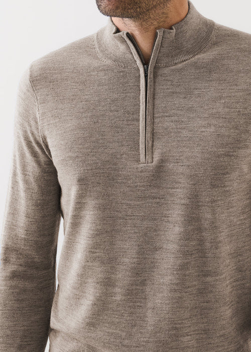 Patrick Assaraf Extra-Fine Merino Quarter Zip
