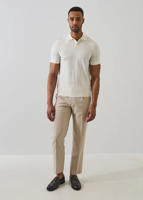 Patrick Assaraf Cotton-Cupro Knit Polo