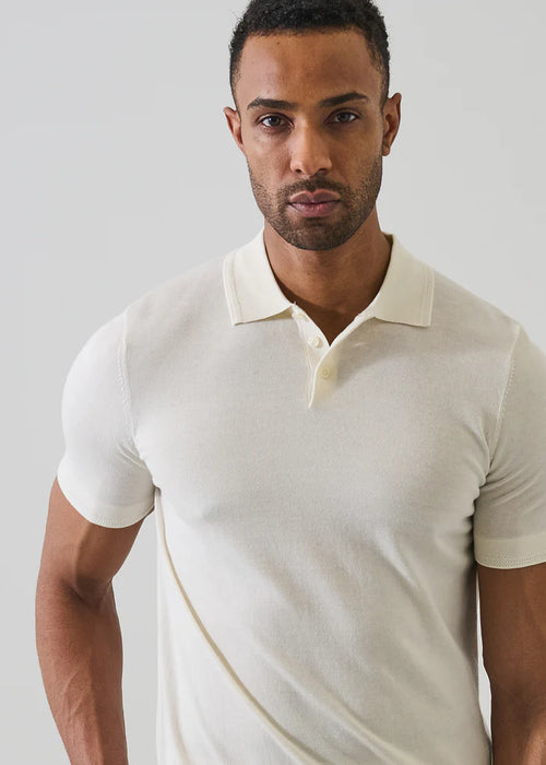 Patrick Assaraf Cotton-Cupro Knit Polo