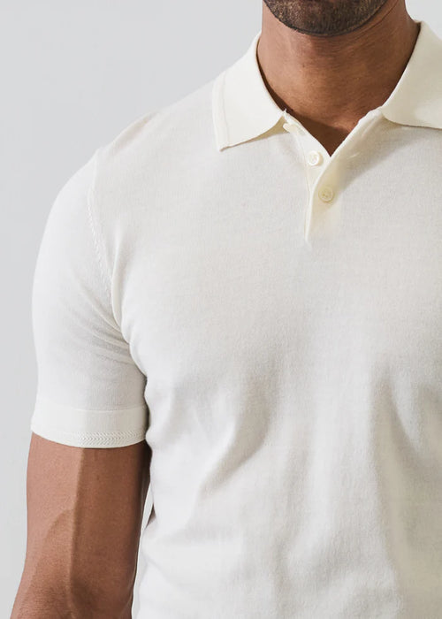 Patrick Assaraf Cotton-Cupro Knit Polo