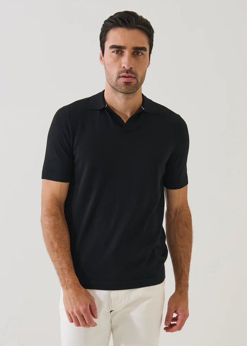 Patrick Assaraf Cotton-Cupro Open Polo