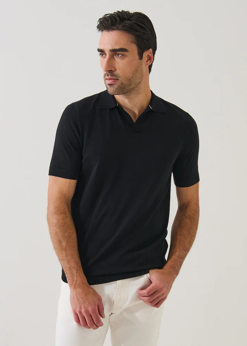 Patrick Assaraf Cotton-Cupro Open Polo