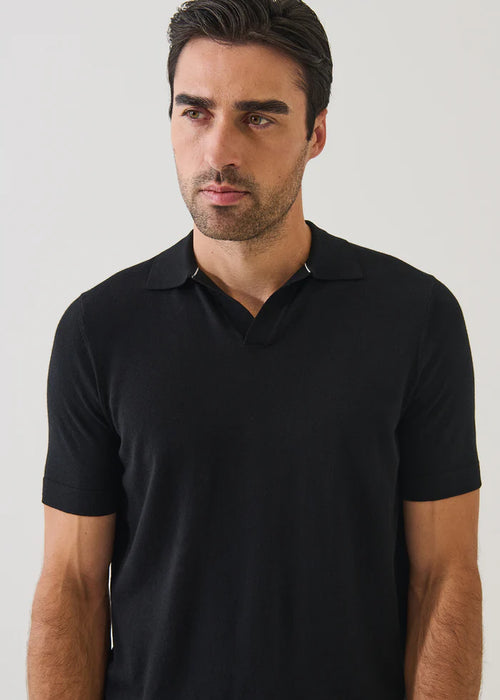 Patrick Assaraf Cotton-Cupro Open Polo