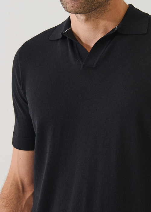 Patrick Assaraf Cotton-Cupro Open Polo